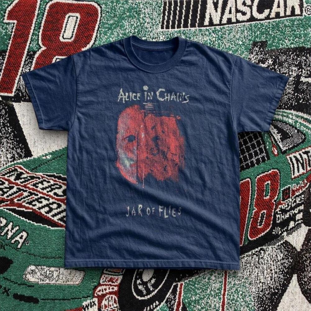 Alice In Chains Jar Of Flies Graphic Tee Navy Unisex
